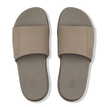 Fitflop Shove Mens NZ-709326 - Grey Slippers